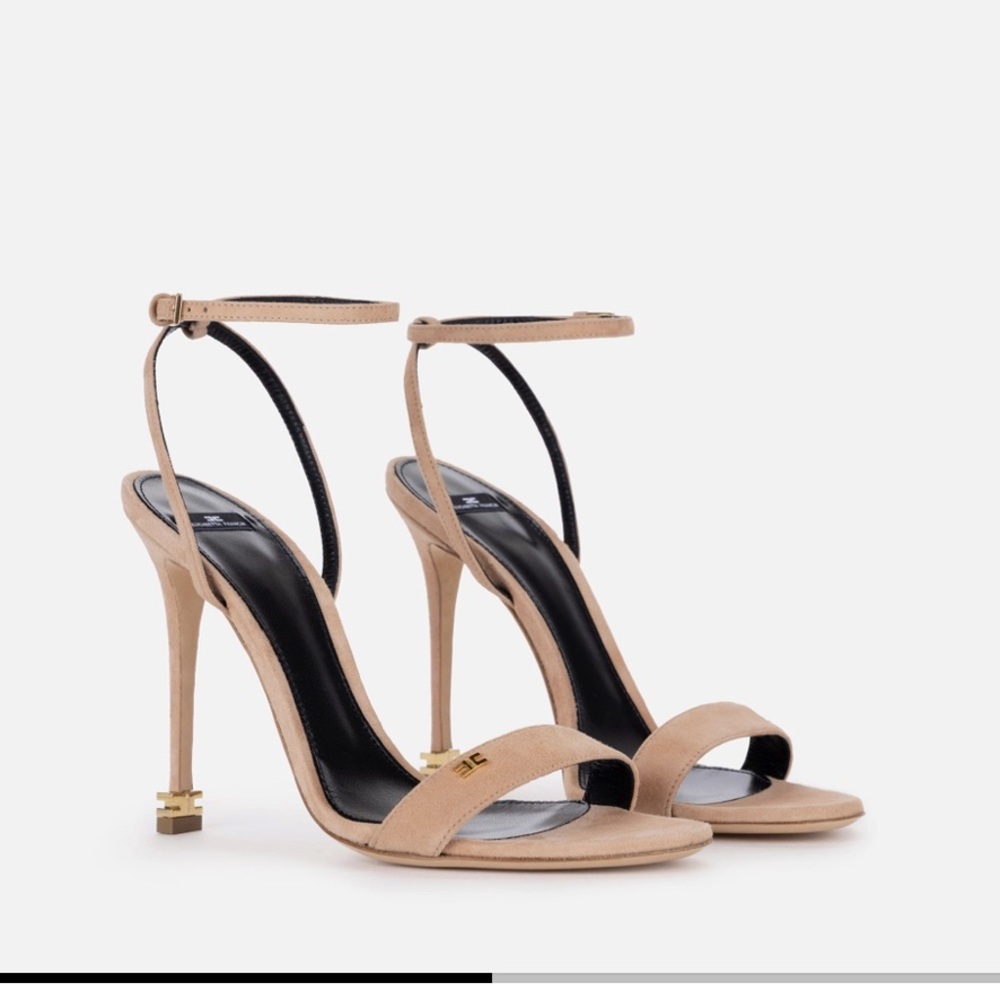 NWOB Elisabetta Franchi - Sandal with ankle strap Étoile - still on website